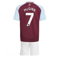 Otroški Nogometni dresi Aston Villa John McGinn #7 Domači 2024-25 Kratek Rokav (+ Kratke hlače)